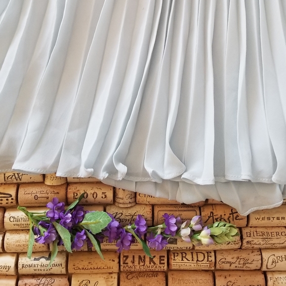 Azazie Bridesmaid/Wedding Guest Dress in Mist (Light Blue) A8 - Picture 4 of 11